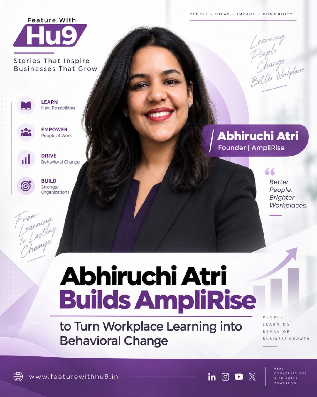 Abhiruchi Atri Builds AmpliRise to Turn Workplace Learning into Behavioral Change